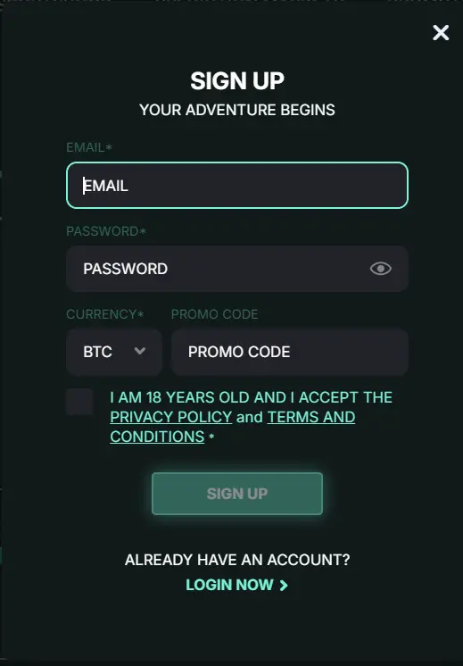 Kirgo registration form